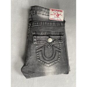 True Religion Joey Straight Sz 30 Style D5210 /28x32 Black